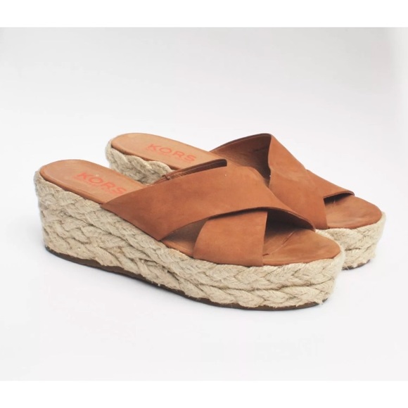 KORS Michael Kors Shoes - KORS Michael Kors ESPADRILLE PLATFORM SLIDES